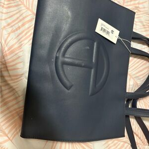 Navy Blue Designer Tote Bag